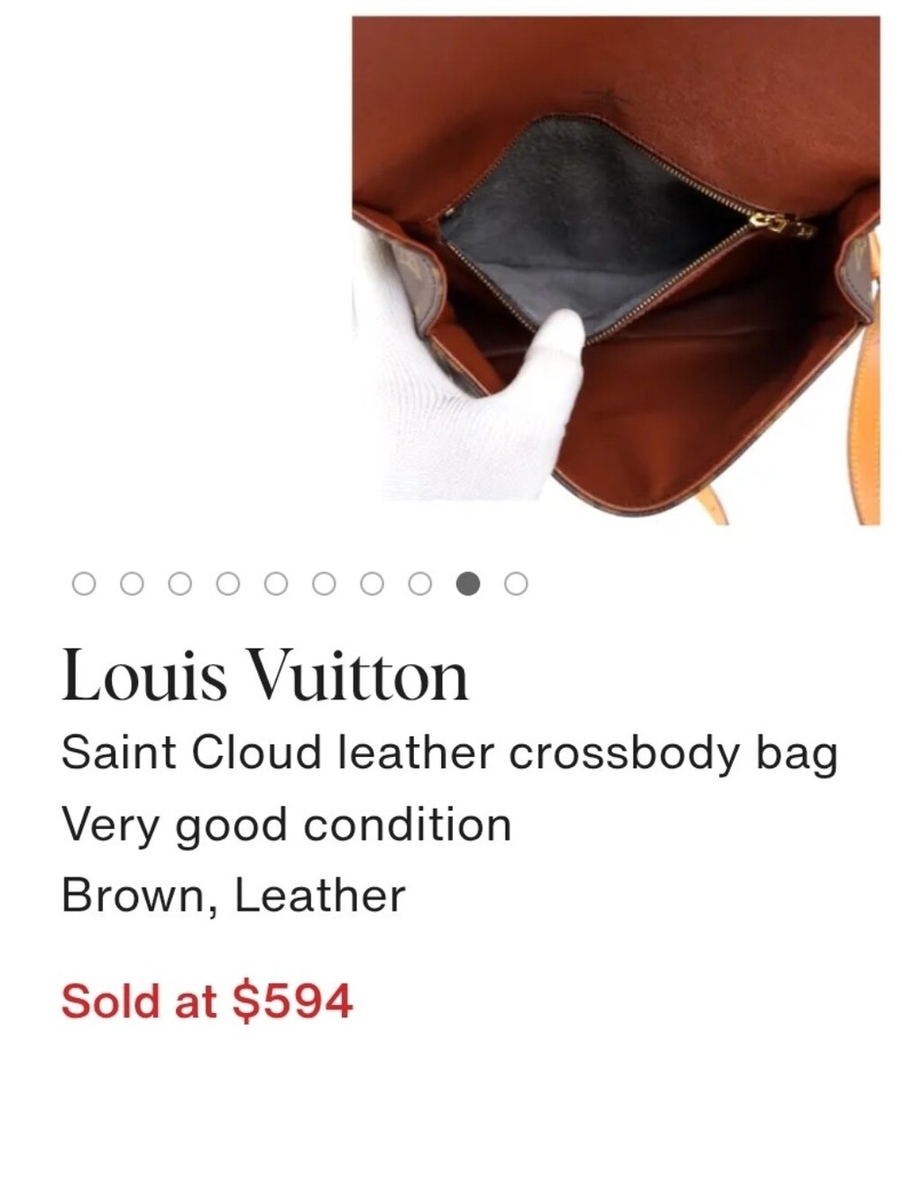 Louis Vuitton LV Shoulder Bag Saint Cloud GM Brown Monogram - Picture 6 of 8